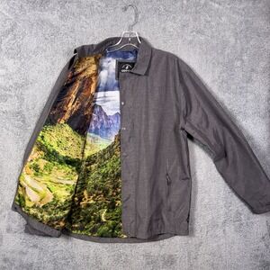 Gramicci Jacket Mens M Picture Lined Full Zip Nylon Flight Light Entrendor Coach